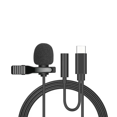 Microfone de Lapela com fio 1,5m - PC/MOBILE