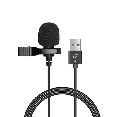 Microfone de Lapela com fio 1,5m - PC/MOBILE